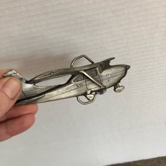 Vtg 1980 J718 Airplane Belt Buckle - Picture 11 of 12